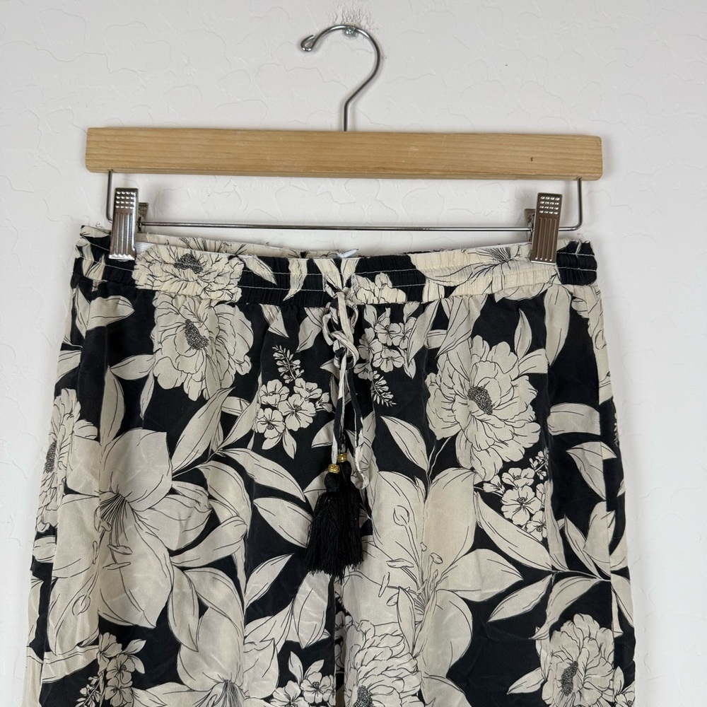 JOHNNY WAS JADE Clemence Easy Pants Silk Floral Wide Leg Lightweight - Picture 6 of 14
